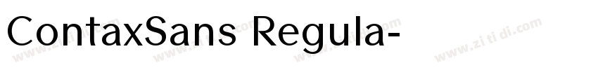 ContaxSans Regula字体转换